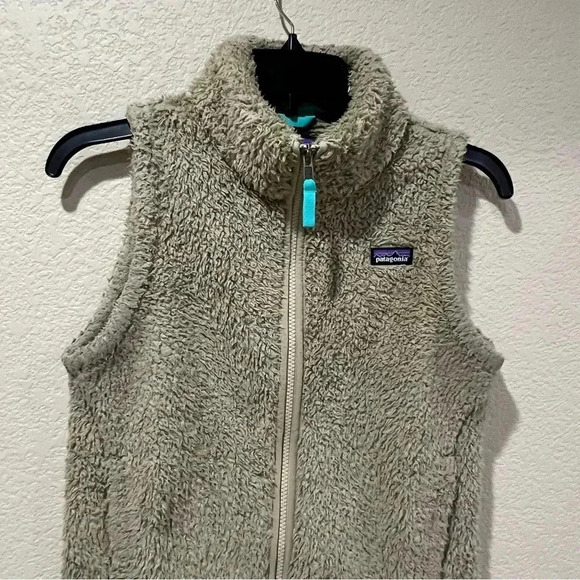 Patagonia Girls Los Gatos Vest Khaki Fleece Sz XL 14 Polyester Sty65490, - Picture 14 of 16